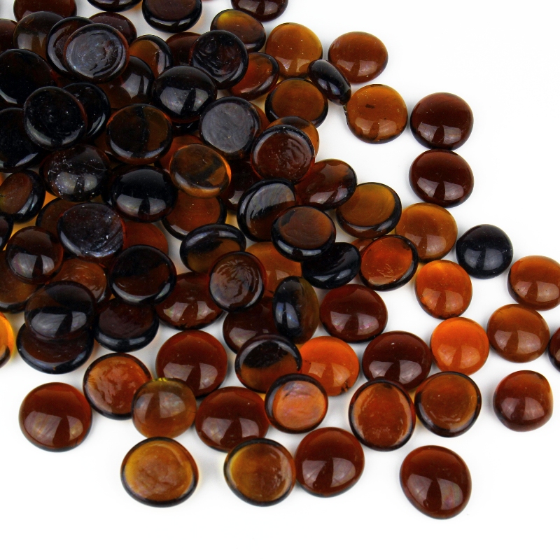 Vase Fillers Gem Glass Confetti Dark Amber, 10 lbs