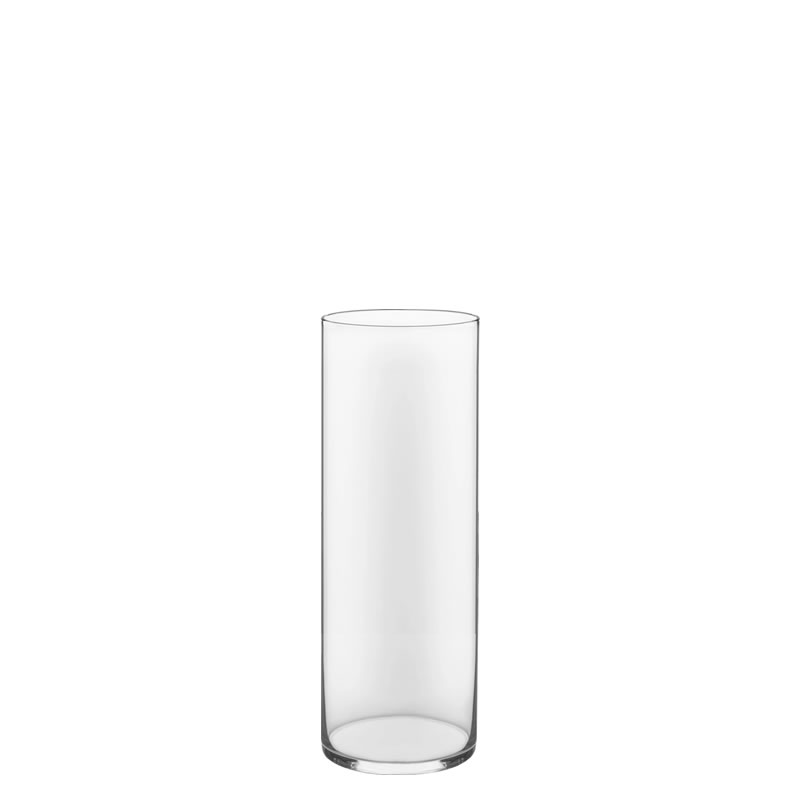 Glass Cylinder Vases. H-12",  Open D - 4", Pack of 12 pcs