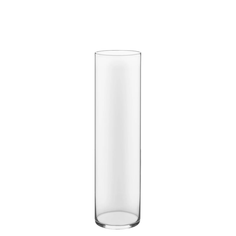 Glass Cylinder Vases. H-16",  Open D - 4", Pack of 6 pcs