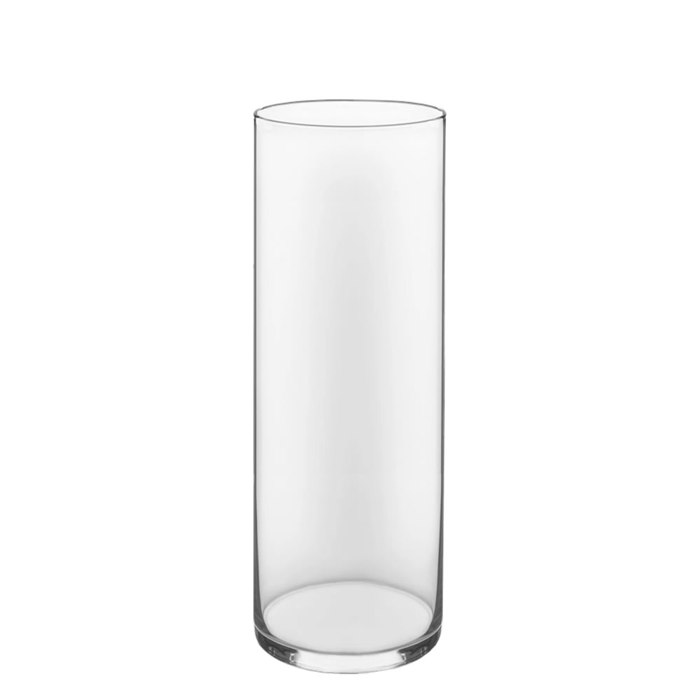 Glass Cylinder Vases.  H-22", Open D - 8", Pack of 2 pcs