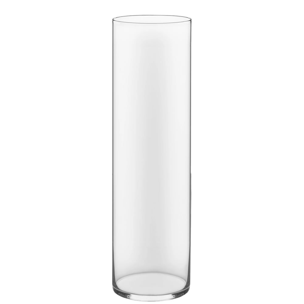 Glass Cylinder Vases.  H-28", Open D - 8", Pack of 4 pcs