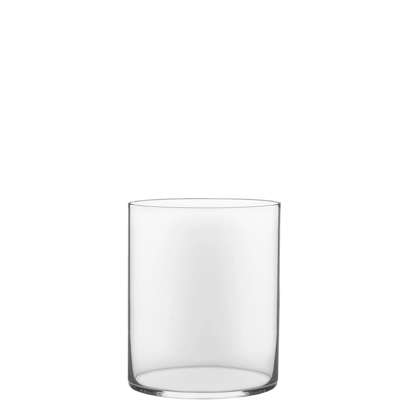 Glass Cylinder Vases.  H-12", Open D - 10", Pack of 2pcs
