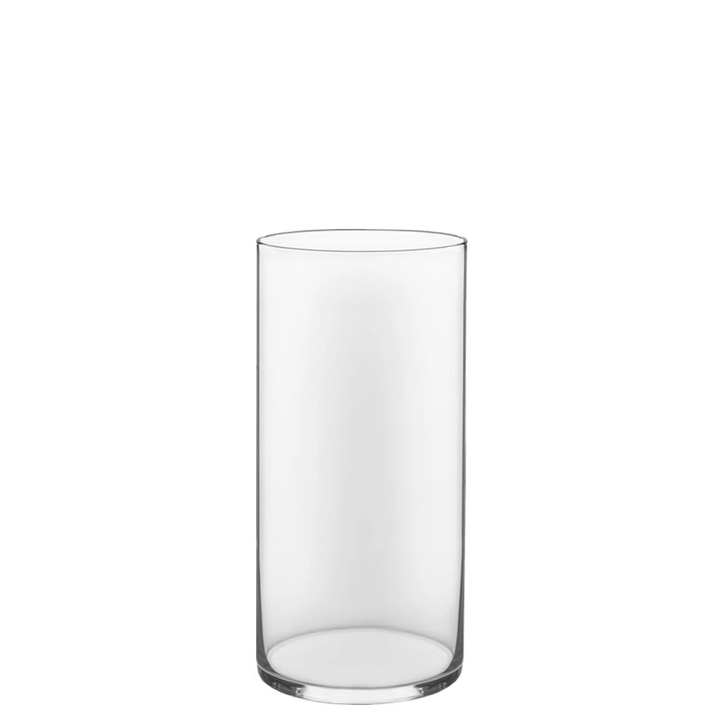 Glass Cylinder Vases. H-10",  Open D - 5" , Pack of 6 pcs
