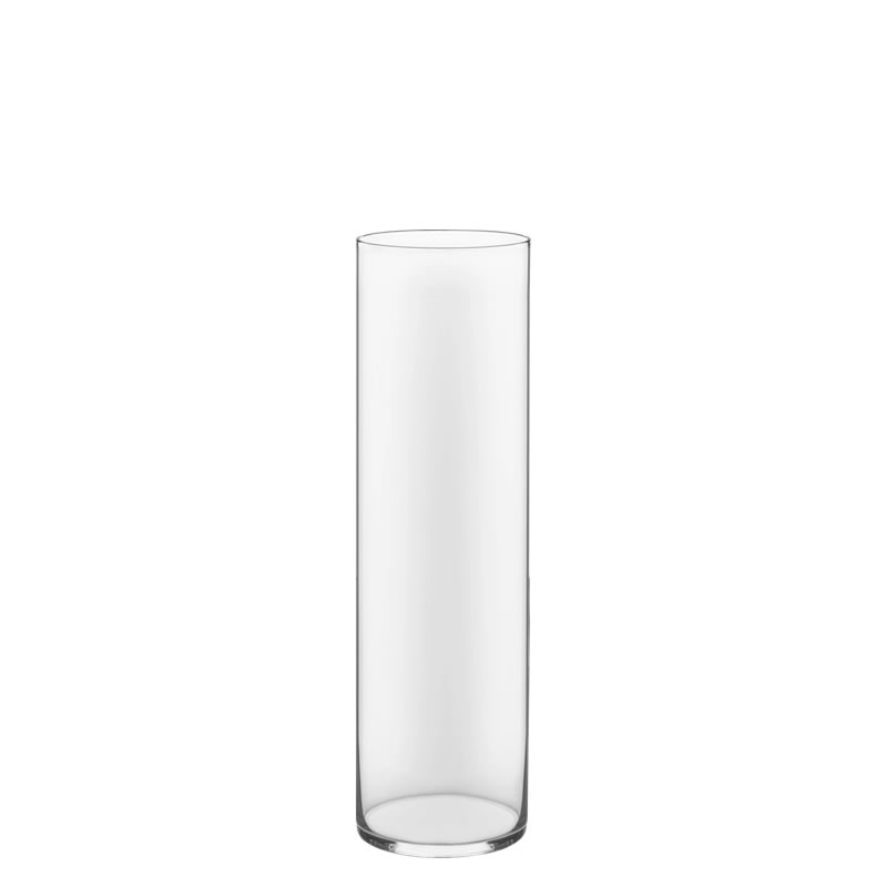 Glass Cylinder Vases. H-18",  Open D - 5" , Pack of 6 pcs