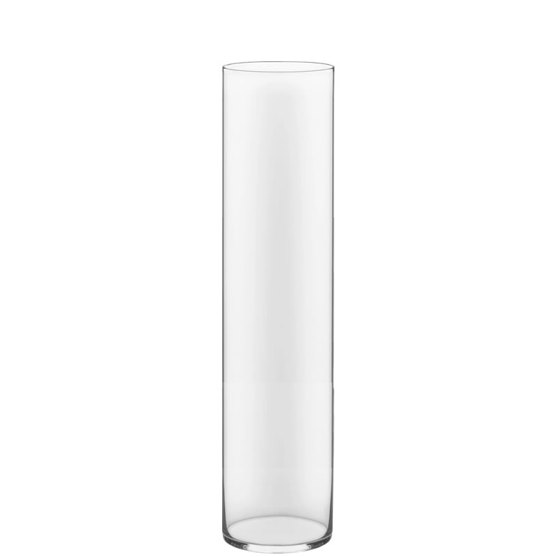 Glass Cylinder Vases.  H-26", Open D - 6", Pack of 4 pcs