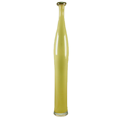 Monroe Bottle Vase: Cream H-24", Open-1.5" 