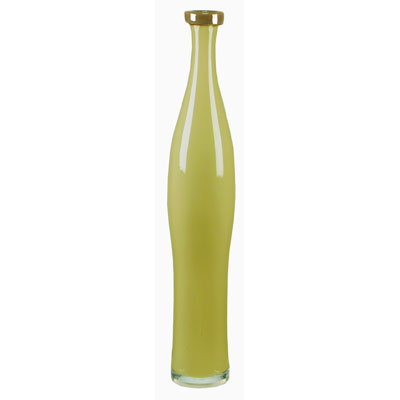 Monroe Bottle Vase: Cream H-16", Open-1.5" 