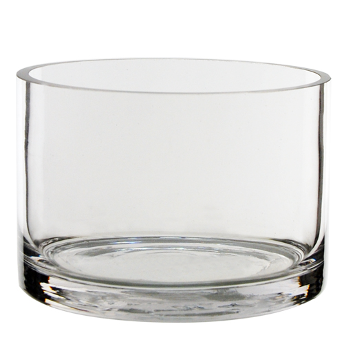 Wholesale Glass Cylinder Vases H 4" Open D 6" Pack of