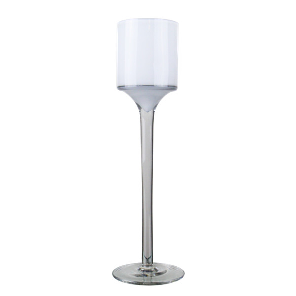 Stemmed Candle Holders. Color: White. H-9", Pack of 36 pcs