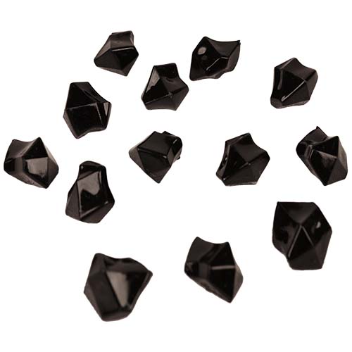 Acrylic Rocks Vase Fillers, Pack of 24 bags, Color: Black