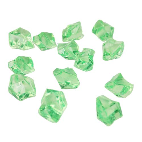 Acrylic Rocks Vase Fillers, Pack of 24 bags, Color: Green