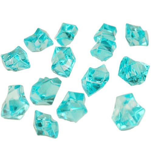 Acrylic Rocks Vase Fillers, Pack of 24 bags, Color: Light Blue