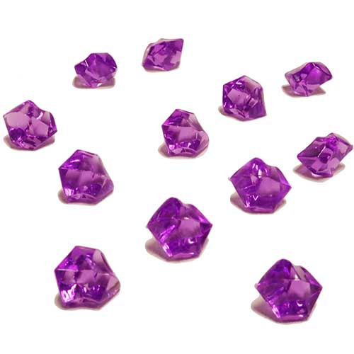 Acrylic Rocks Vase Fillers, Pack of 24 bags, Color: Violet