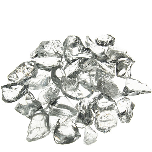 Crushed Colored Glass. Color:  Clear, Pack of 24 bags