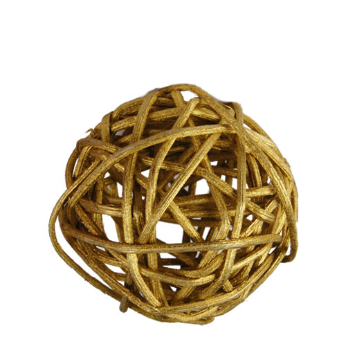 Twig Ball Vase Fillers: GoldMedium D-3"(Pack of 30 bags - $2.60/bag)