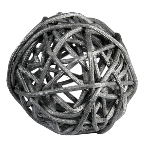 Twig Ball Vase Fillers: SilverLarge D-4"(Pack of 15 bags - $4.40/bag)