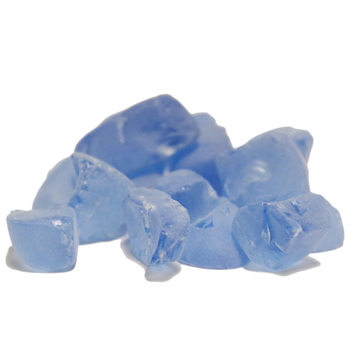 Frosted Sea Glass. Color:  Frosted Blue, Pack of 24 bags