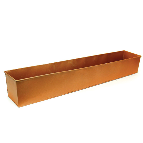 Zinc Rectangle Planter Rose Gold Finish . H-4",Pack of 4 pcs