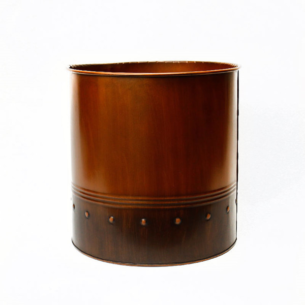 Zinc Cylinder Vase Copper Finished. H-12",Pack of 8 pcs