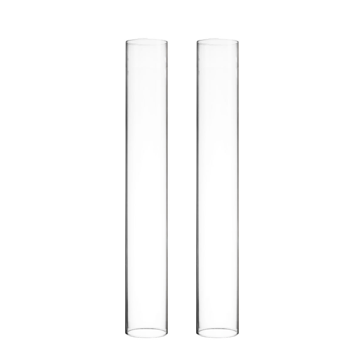 Open End Hurricane Candle Shade. H-18", Pack of 24 pcs