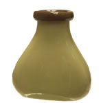 XO Brandy Bottle Vase: Cream, H-7.5" 
