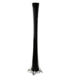 Glass Eiffel Tower Vases Black. H-20", pack of 12 pcs