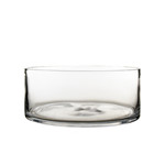 Glass Cylinder Vases.  H-4", Open D - 10" , Pack of 4 pcs