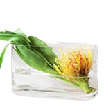 Jumbo Rectangle Vase. H-8", Pack of 4 pcs