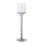 Stemmed Candle Holders. Color: White. H-9", Pack of 36 pcs