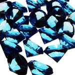 Acrylic Diamond Vase Fillers, Pack of 24 bags, Color: Light Blue