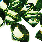 Acrylic Diamond Vase Fillers, Pack of 24 bags, Color: Green