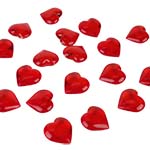 Acrylic Hearts: Red (12 bags ) 