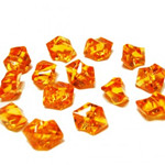 Acrylic Rocks Vase Fillers, Pack of 24 bags, Color: Orange