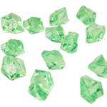 Acrylic Rocks Vase Fillers, Pack of 24 bags, Color: Green