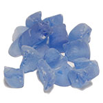 Frosted Sea Glass. Color:  Frosted Blue, Pack of 24 bags
