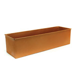 Zinc Rectangle Planter Rose Gold Finish . H-4",Pack of 6 pcs