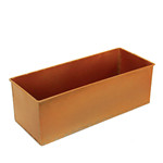 Zinc Rectangle Planter Rose Gold Finish . H-4",Pack of 4 pcs