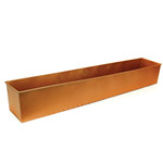 Zinc Rectangle Planter Rose Gold Finish . H-4",Pack of 4 pcs